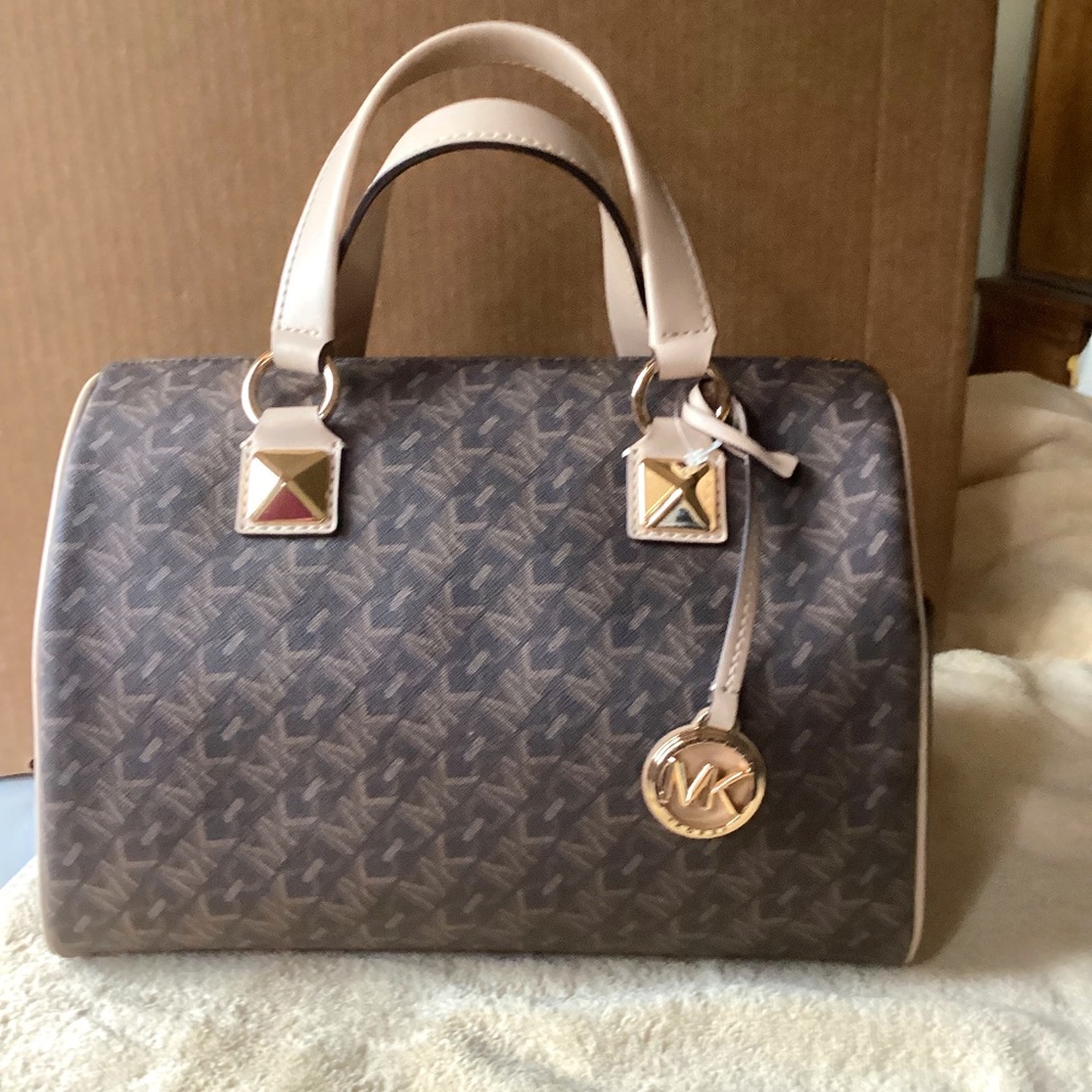 Michael Kors Grayson medium Duffle Satchel, Brown